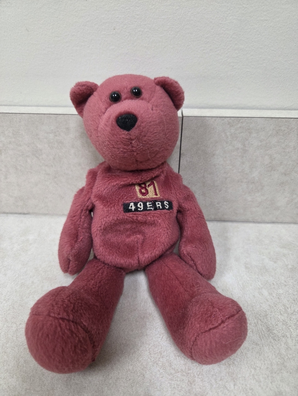 Vintage 1998 Limited Treasures 49ers Terrell Owens #81 Beanie Teddy Bear